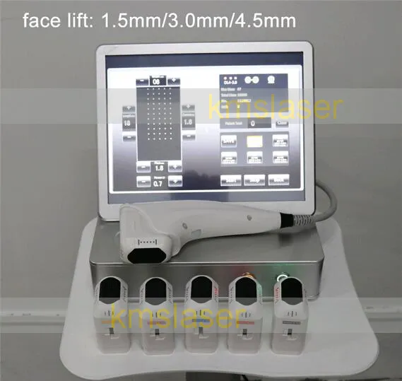 Senaste Portable 3D HIFU Body Slimming Machine Wrinkle Avlägsnande Hud Åtdragning Ansikts Lyftutrustning med 11 linjer per skott