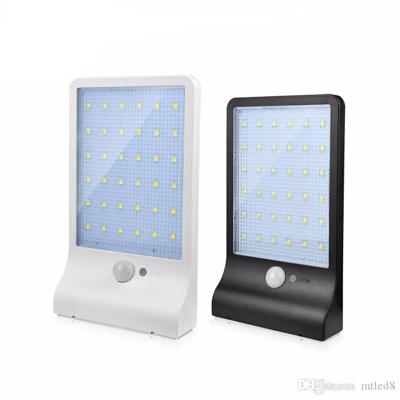 36 LED Sollampa 3 Modell 450LM PIR Motion Sensor Vattentät Solpanel LED Garden Outdoor Light Wall Street Yard Security Bulb