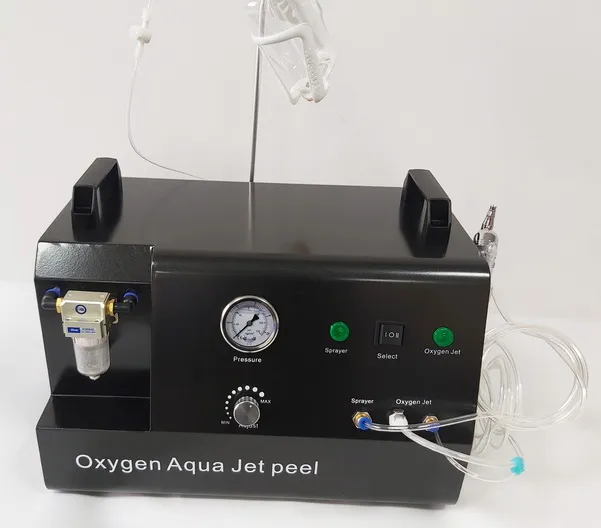 2 EM 1 Aparelhos de oxigénio Facial Oxygen injeção de oxigênio Water Jet Profunda Facial Beauty Lavagem máquina voltado para o elevador da pele Rejvuenation