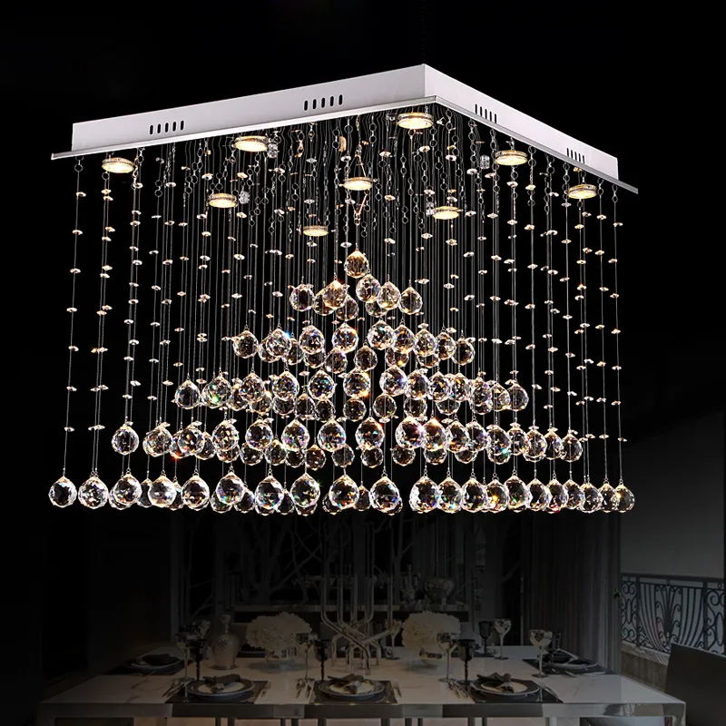 Nordic loft crystal pendant light G10 LED modern hanging lamp for bedroom living room hotel restaurant cafe dining room store