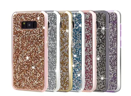 Premium Bling 2 i 1 Luxury Diamond Rhinestone Glitter Phone Väska till iPhone 11Promax XR XS Max X 8 7 6 Samsung Note 9