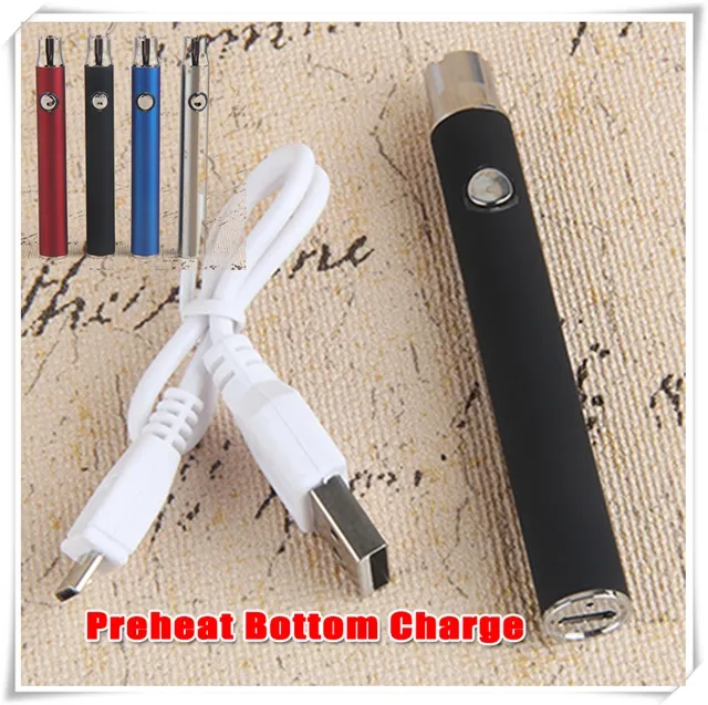 VERTEX LO VV Prehaat Evod Bateria Ładowarka Batter Kit 350mAh 650mAh Prehaating Akumulatory E-papieros Vape Pen 510 Gwint G2 Cartridges Vapor