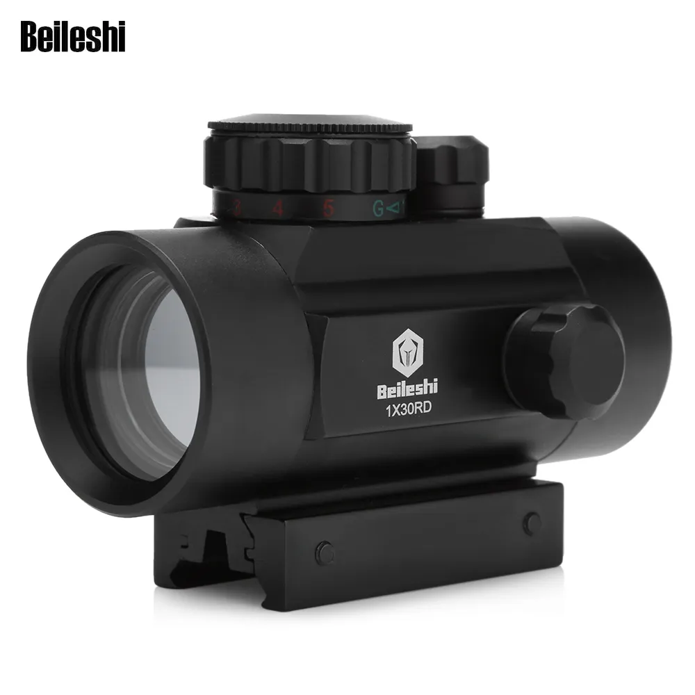 Beileshi 1 x 30e tactische holografische rode dot riflescope sight scope voor shotgun geweer jacht airsoft