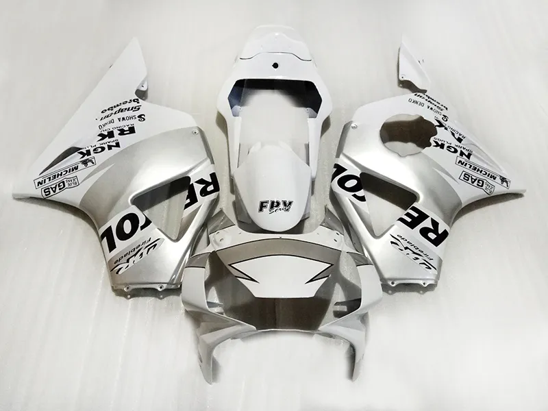 7Gifts Fairing Kit för Honda CBR900RR 2002 2003 Silver White Fairings Set CBR 954RR 02 23 CX24