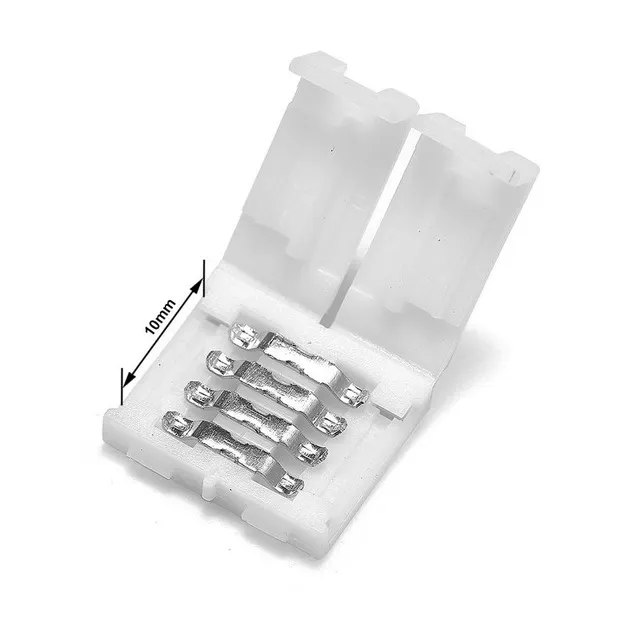 Freeshipping 500pcs 8mm 10mm 2 Pin Şerit LED Bağlayıcı 4pin 10mm Bağlayıcı Ücretsiz Kaynak SMD 5050 5630 Tek Renk LED Şerit Işıklar