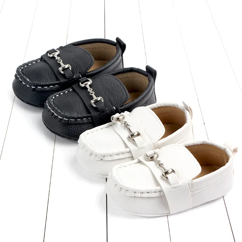 Casual Baby Shoes Soft Sole PU Leather Newborn Boys Girls First Walker Shoes Infant Shoes 0-18Months