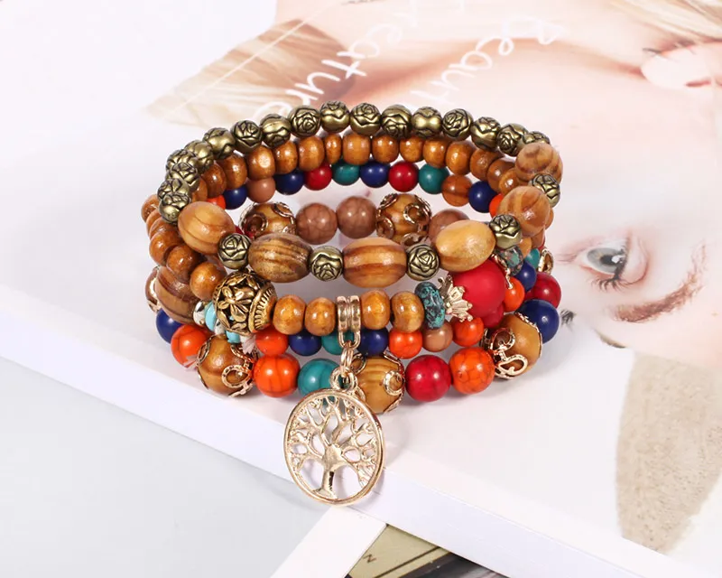 Bracciale Albero Della Vita Per Ragazze – Regolabile, Perla, Ciondolo In Lega, Regalo Creativo Per Adolescenti