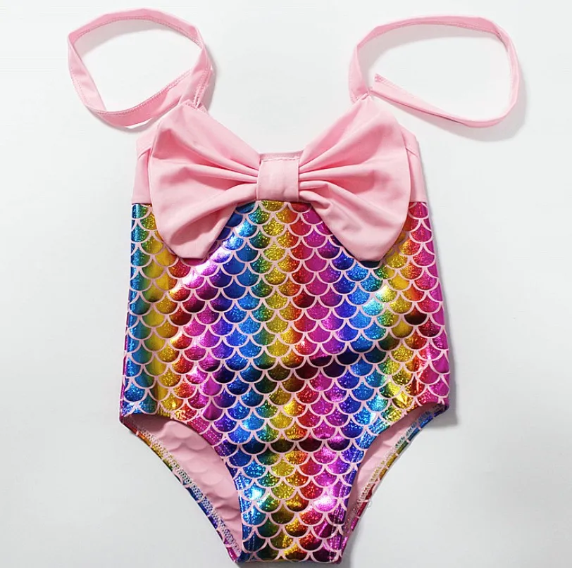 1 6 Anni Di Un Pezzo Costume Da Bagno A Sirena Bambina Costume Da Bagno  Bikini Con Fiocco E Fiocco Costume Da Bagno Da Bagno Costumi Da Bagno Da  4,45 €