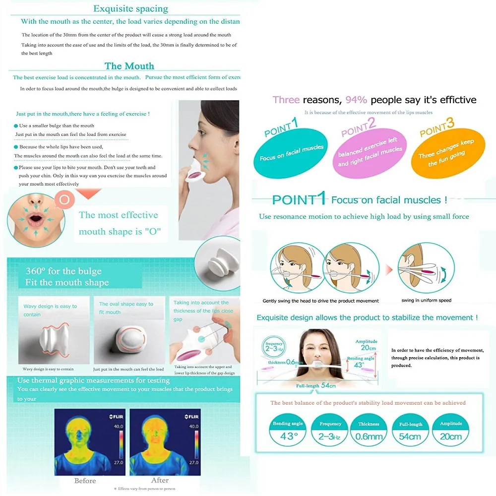 JHNEA Appareil D'exercice De La Mâchoire, Du Visage Et Du Cou, Réducteur De Double Menton Pour Homme Et Femme, Gris
