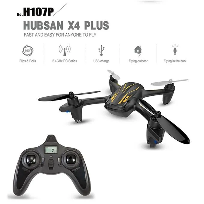 Quadricoptère RC Hubsan X4 Plus H107P 2.4G 4CH avec LED