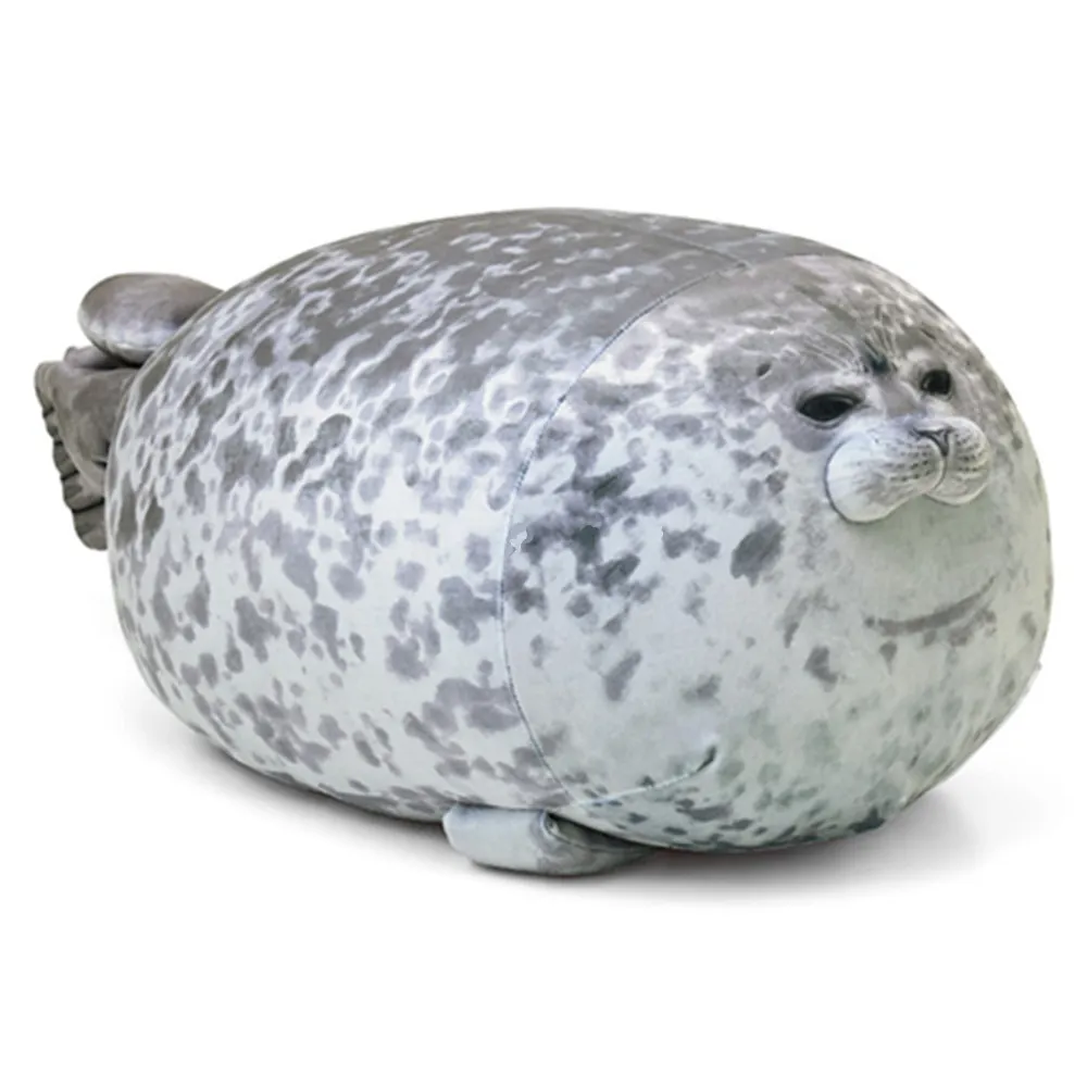 Słodkie 80cm Super Miękkie Sea Pies Seals Lalki Pluszowe Zabawki, Puszek Bawełniany Bawełniany Poduszka, Ornament Xmas Dzieciak, Dziewczyna Prezent Urodzinowy, Dekoracja 4-4