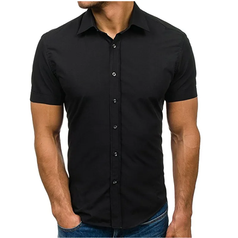 Camisas de hombre manga corta 2018 top