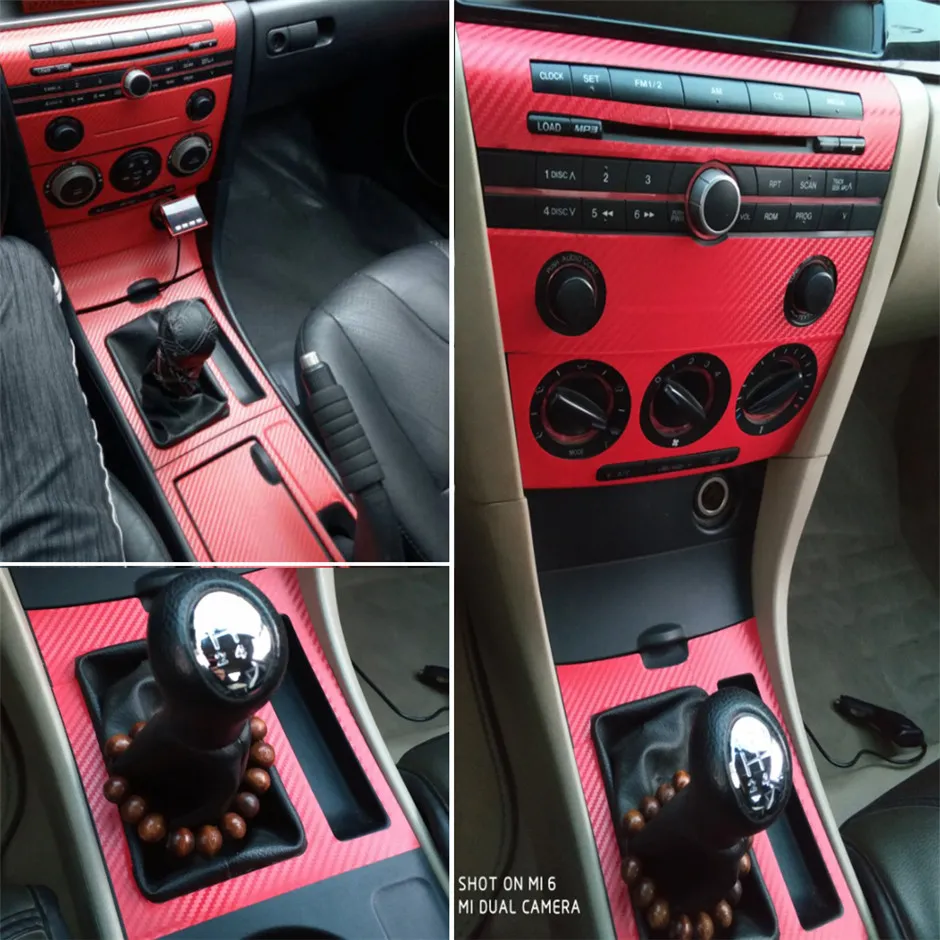 Eski Mazda için 3 2006-2012 Kendi Kendinden Yapışkanlı Araba Stickers 3D 5D Karbon Fiber Vinil Araç Çıkartmaları ve Çıkartmalar Araba Stil Aksesuarları298X