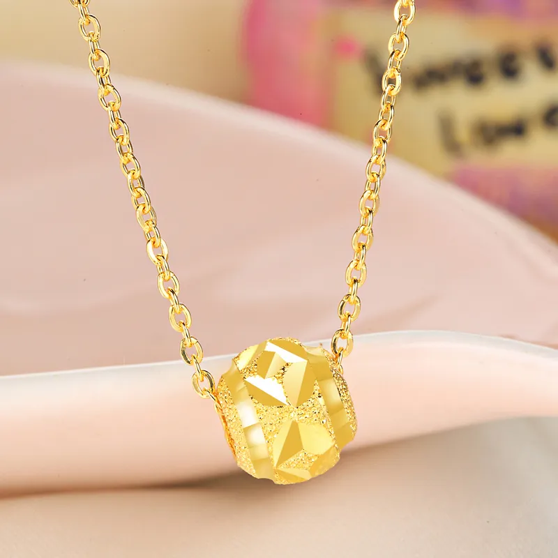 24k Pure Gold Pendant With Real Au 999 Solid Gold Charms Upscale