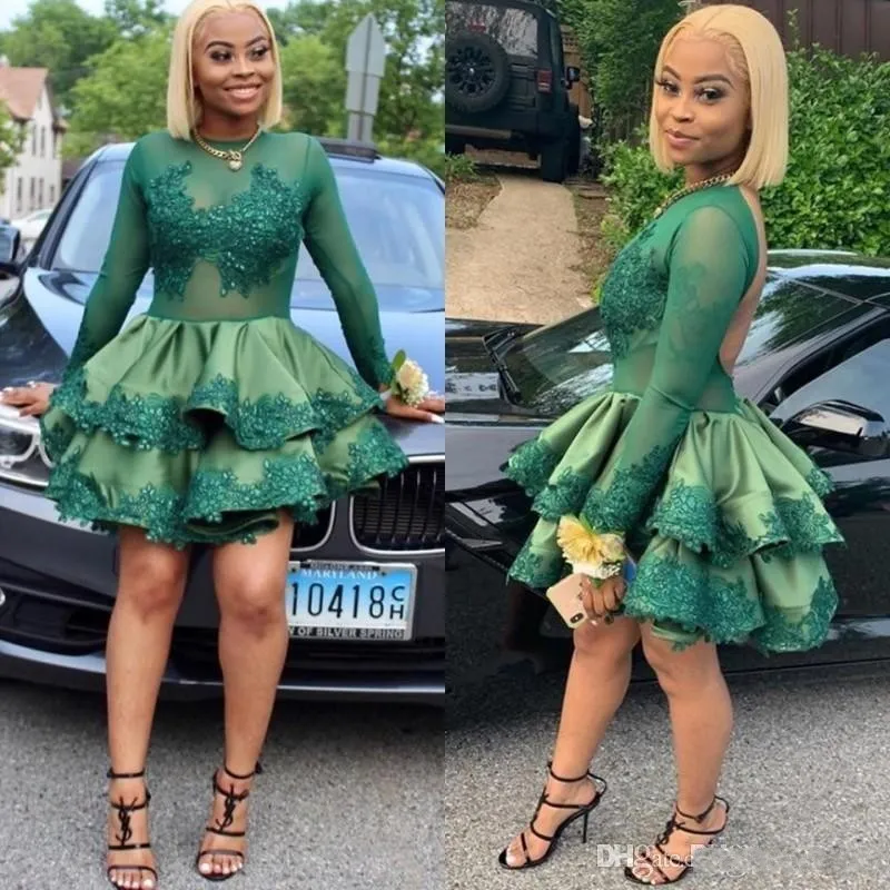 Green lace homecoming dress online