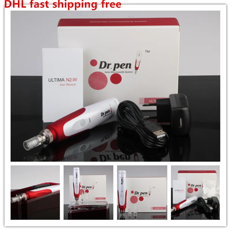 Dr.pen N2W N2W Micro aiguille Derma Pen rechargeable Auto Microneedle Derma Stamp Pen Longueur Aiguille réglable 0.25-2.5mm DRpen Dermapen