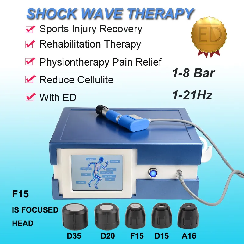 Detaljerad användarmanual och videoutbildning! Shock Wave Machine Pain Free Therapy Pneumatiska Shockwave Pain Treatment Device
