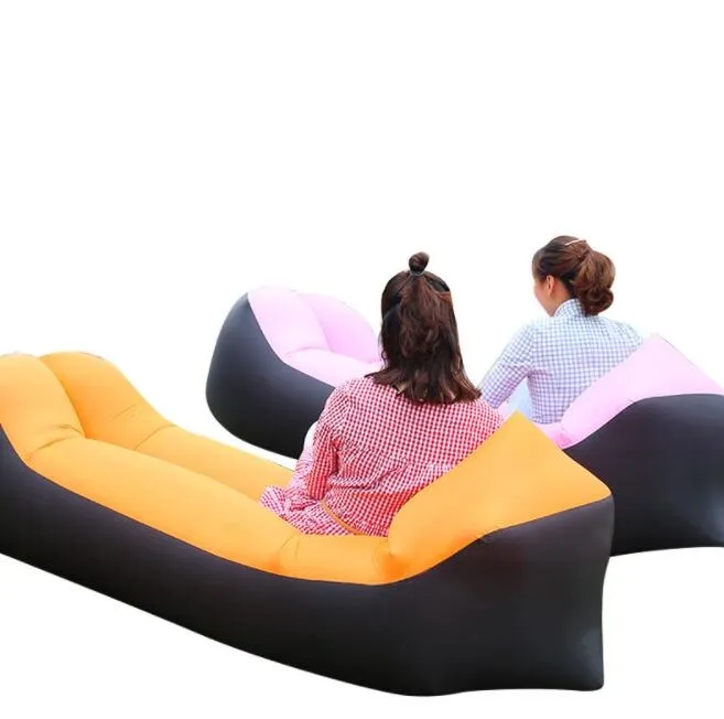 Ao ar livre Inflável Air Sofa Preguiçoso Saco de Dormir Portátil Air colchão lounge para Praia Sunbath Almoço Resto Camping Cama