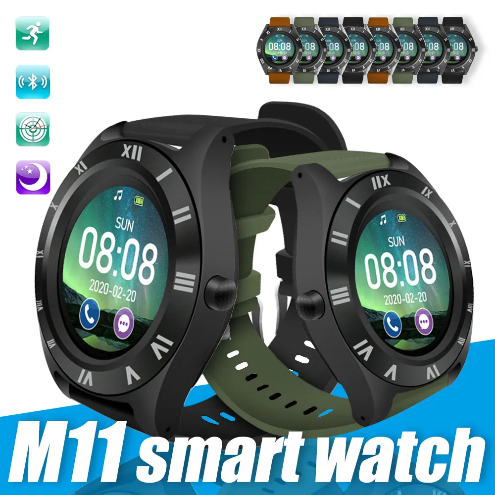 M11 Sports relógio inteligente Bluetooth relógio inteligente TFT Motor Smartwatch Com pedômetro Camera For Man Mulheres Outdoor usar na caixa