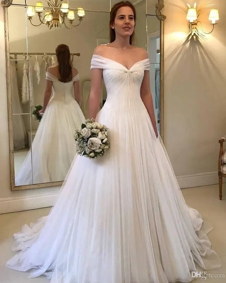Save Big on Bulk Backless Boho Wedding Dresses Summer Boho Wedding Dresses:  Off Shoulder Chiffon Beach Gowns For 2024 Best Deals on DHgate