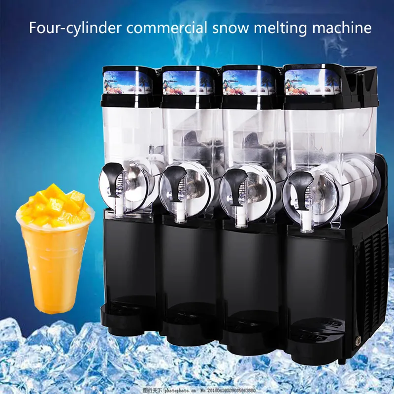 Commercial Slush Machine - 220V Frozen Drink Maker, Ice Slusher ...