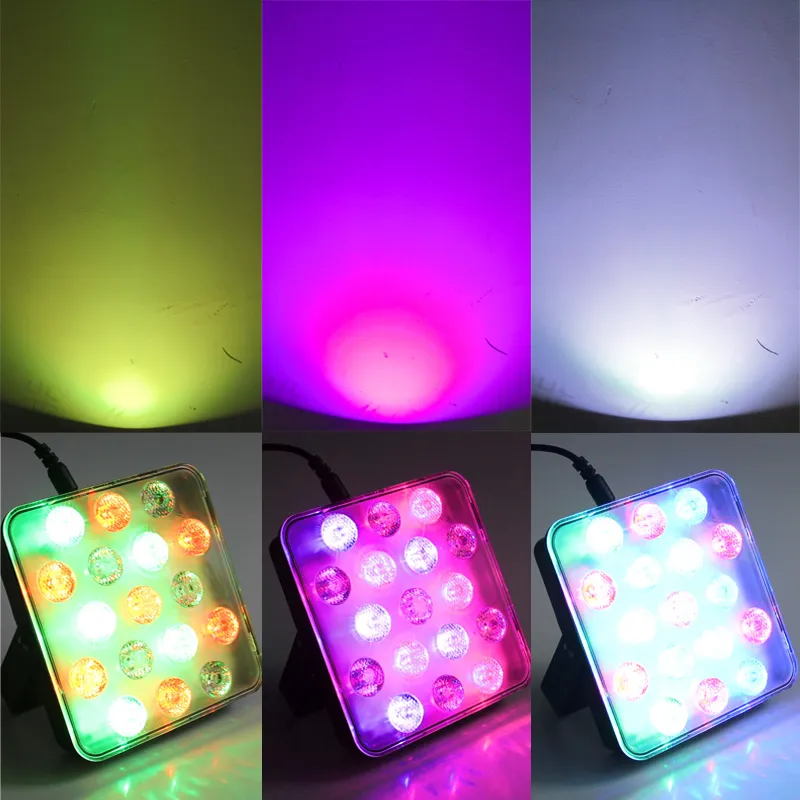 17 LED Par Lights Remote Control RGB Full Color LED Stage Lighting KTV Wedding Xmas Holiday DJ Disco Party Projector Lamp236d