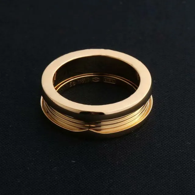 New Arrive Fashion Lady 316L Titanium steel Lettering Screw Thread Wedding Engagement 18K Gold Plated Narrow Rings Size694721080