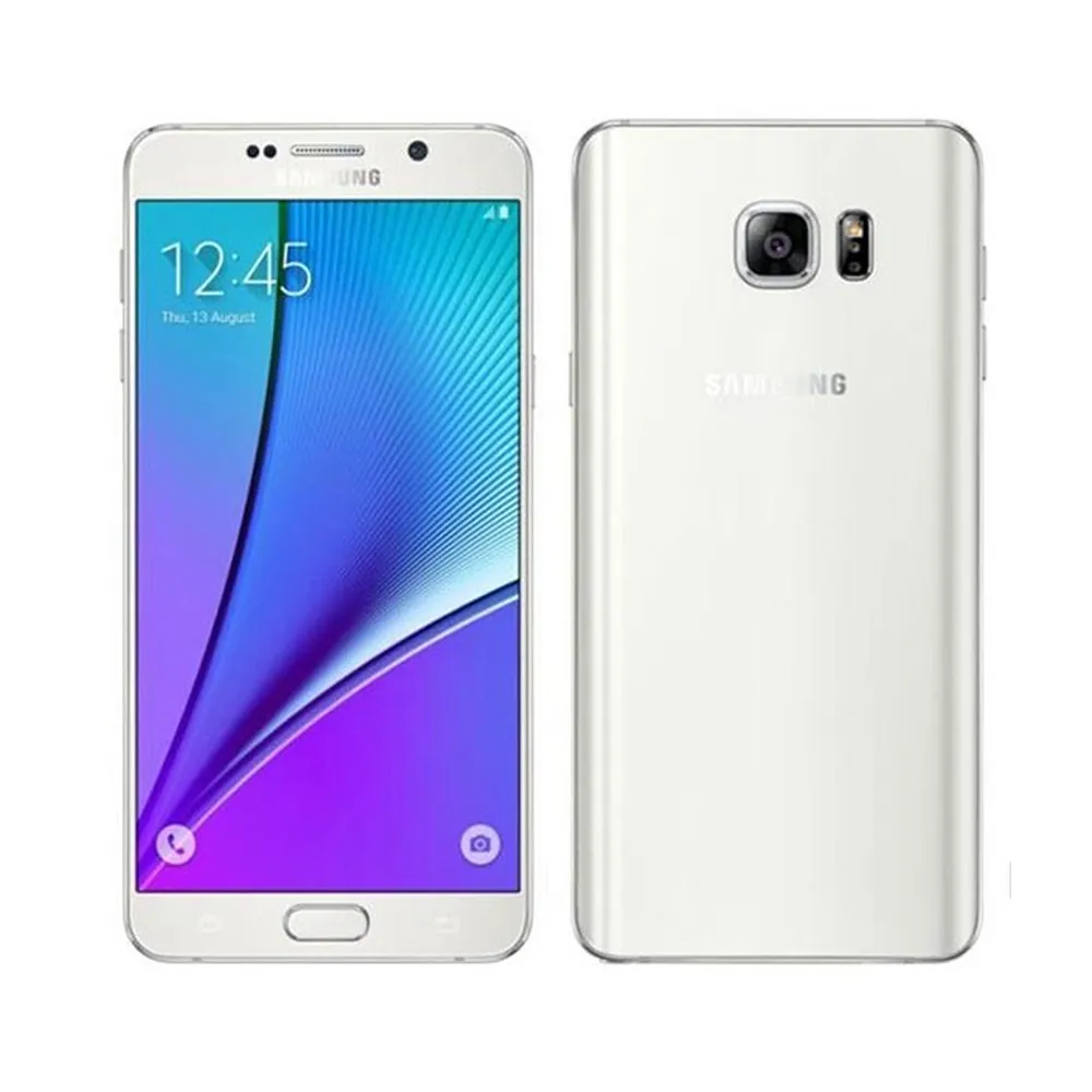 Original Samsung Galaxy Note5 Not 5 N920A N920T Octacore 4GBram + 32Gbrom Android5.1 5.7Inch 3000MAH 4G LTE Renoverad mobiltelefon förseglad låda