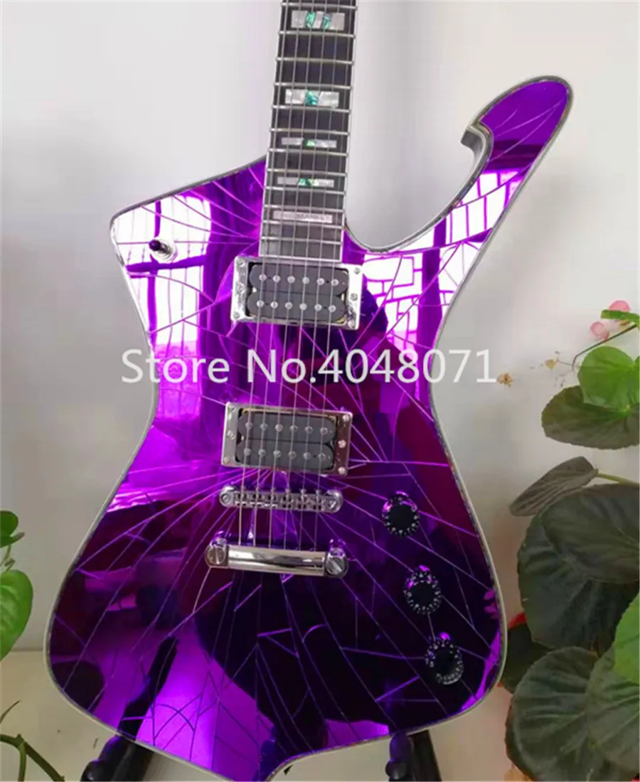 Custom Shop PS2CM Purple Gold Sliver Cracked Mirror Electric