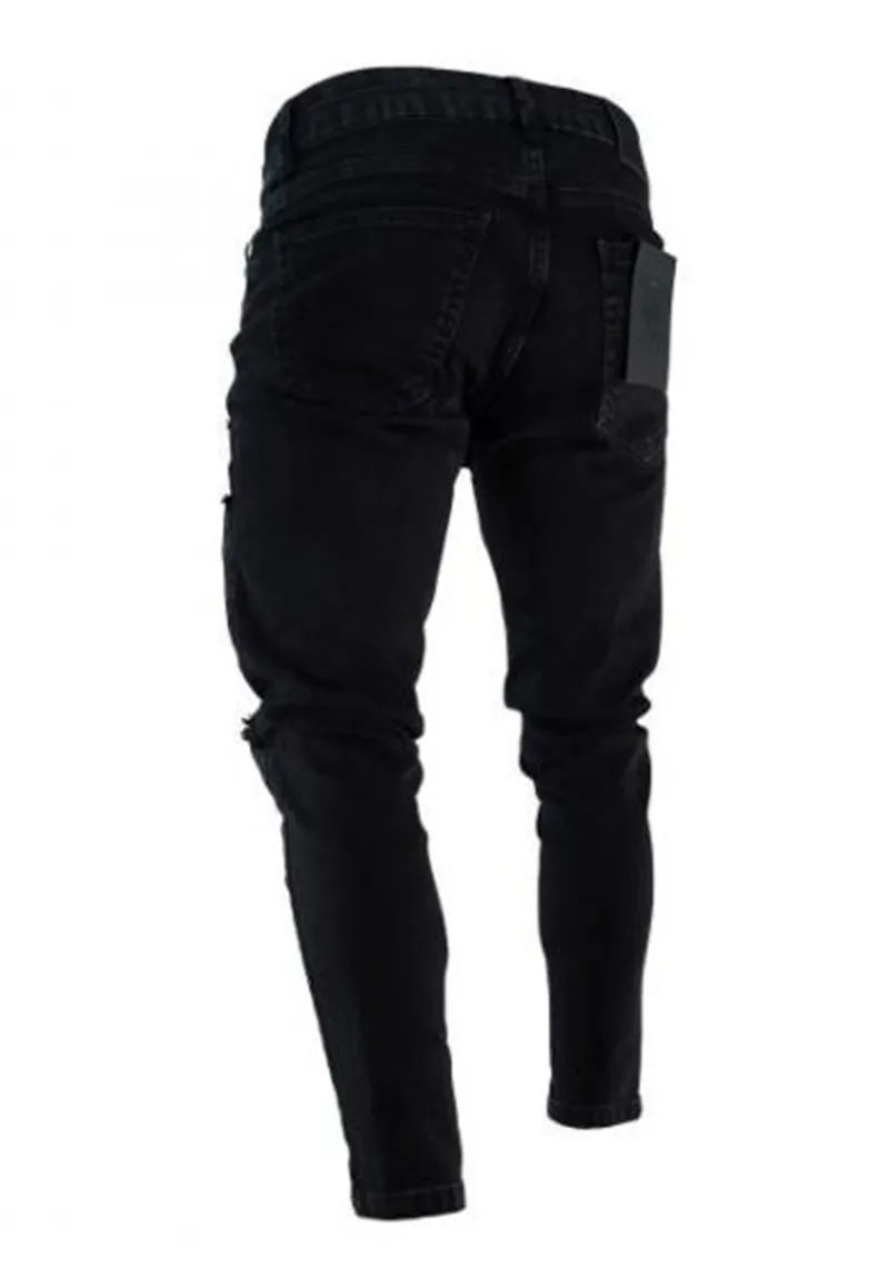 Mode-Mens Designer Jeans Mode Skinny Zipper Panneaux Pantalon Crayon Hommes Casual Zipper Fly Mâles Vêtements178i