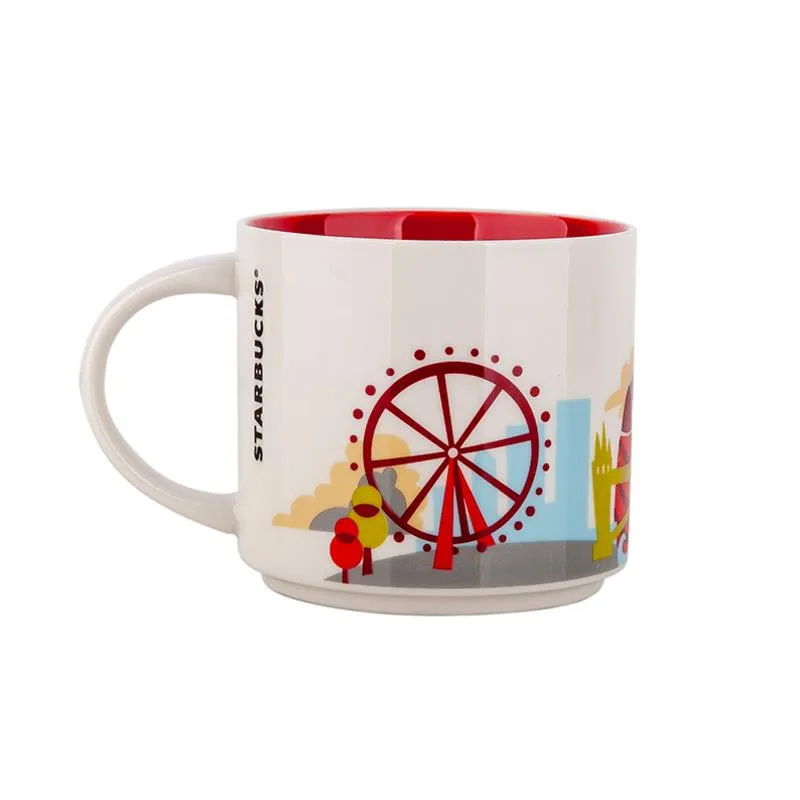 Capacité de 14 oz en céramique Starbucks City Mug British Cities Tasse à café avec boîte d'origine London City236l