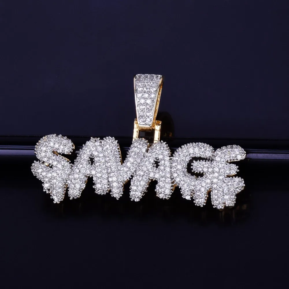 Iced out savage pendant clearance