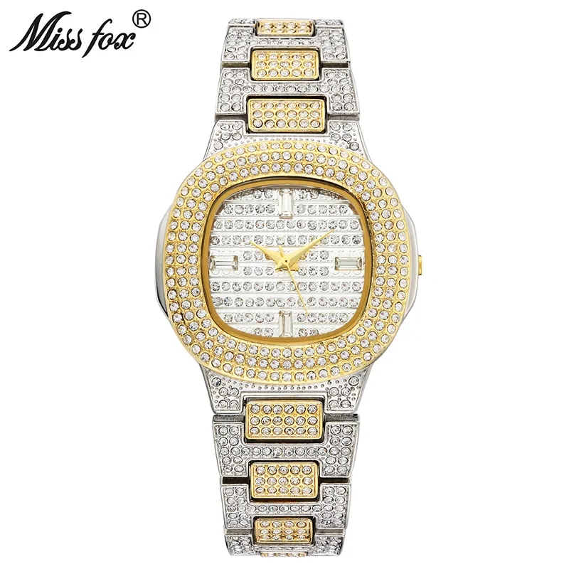 Miss Fox Bussiness Quarzuhr Berühmte Marke Bu Diamantuhr Edelstahluhr Damen Goldene Uhr Damen Designeruhr Y19062402