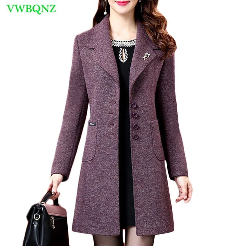 Womens Wool Blends Women Woolen Coats Female Winter Jackets