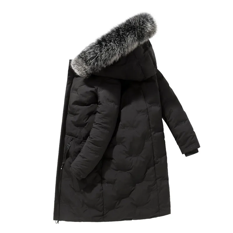 Parka Mantel Herren Jacke Luxus Parka Mit Echtfell Herren Parka