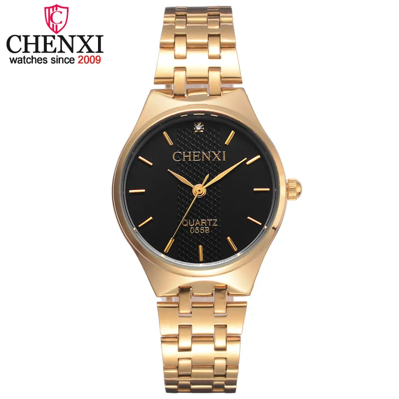 Chenxi Brand Hot Golden Women Quartz Watch Watch Ladies Fashion Casual Crystal Clock Gift Worke Watch 7 497 DHgate