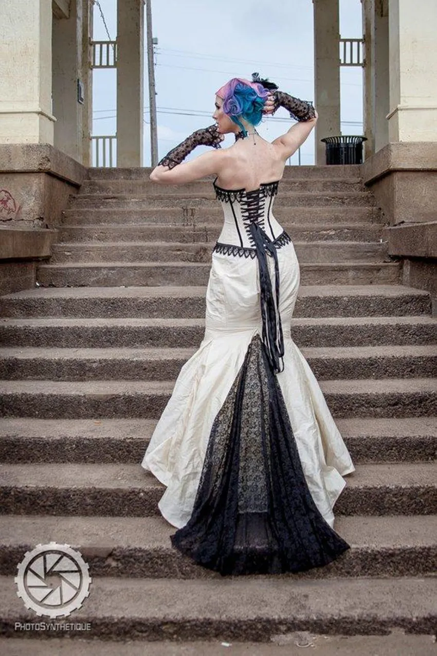 Gothic steampunk wedding dress hotsell