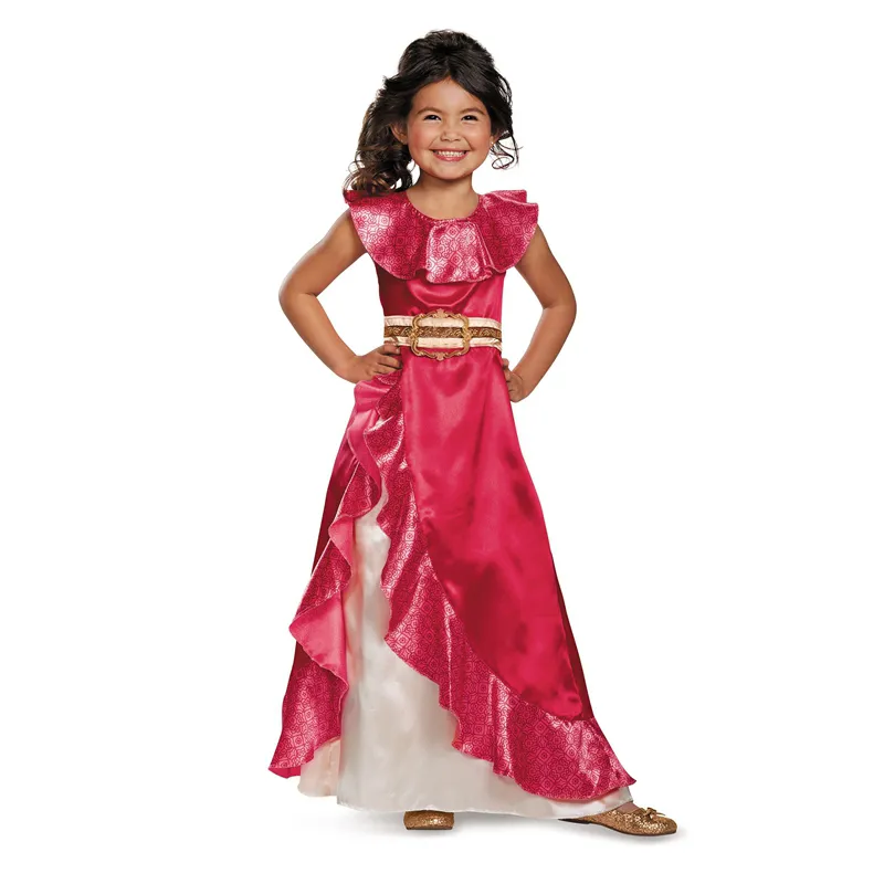 Heißer Verkauf Mädchen Favorit Latina Princess Elena Cosplay Kostüme von TV Elena von Avalor Adventure Nächstes Kind Halloween Kostüme