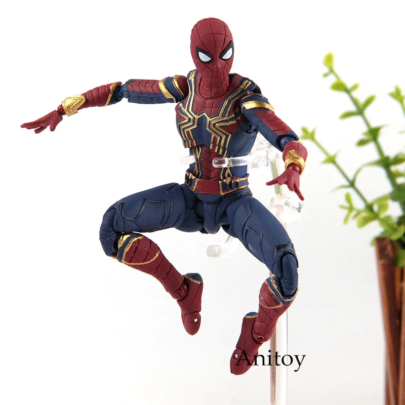 SHF Figuarts Marvel Legends Avengers Infinity War Spiderman Iron Spider &  Tamashii Stage PVC Hot Toys Spider Man Figure 14cm From Anitoy_group,  $ 