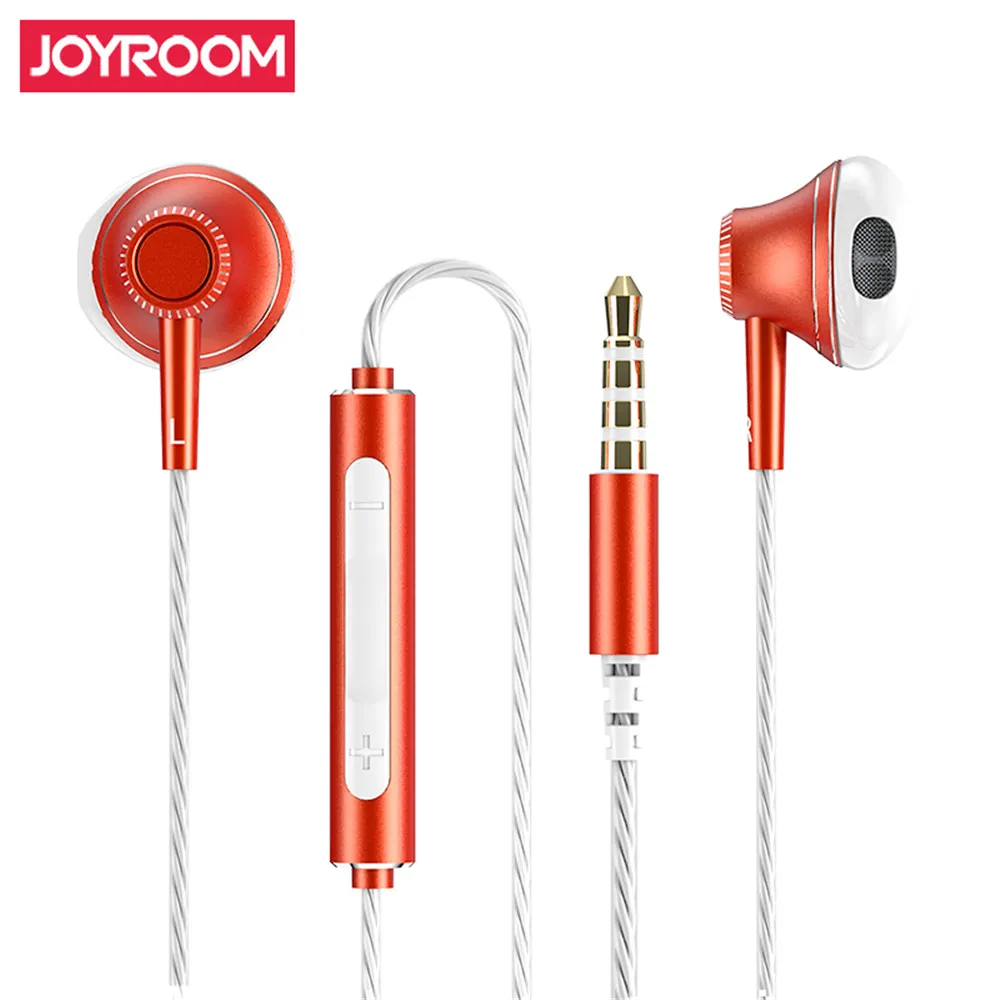JOYROOM JR E208 Earphones Metar Headphones Universal 3.5MM In Ear Earphone Headset With Mic For