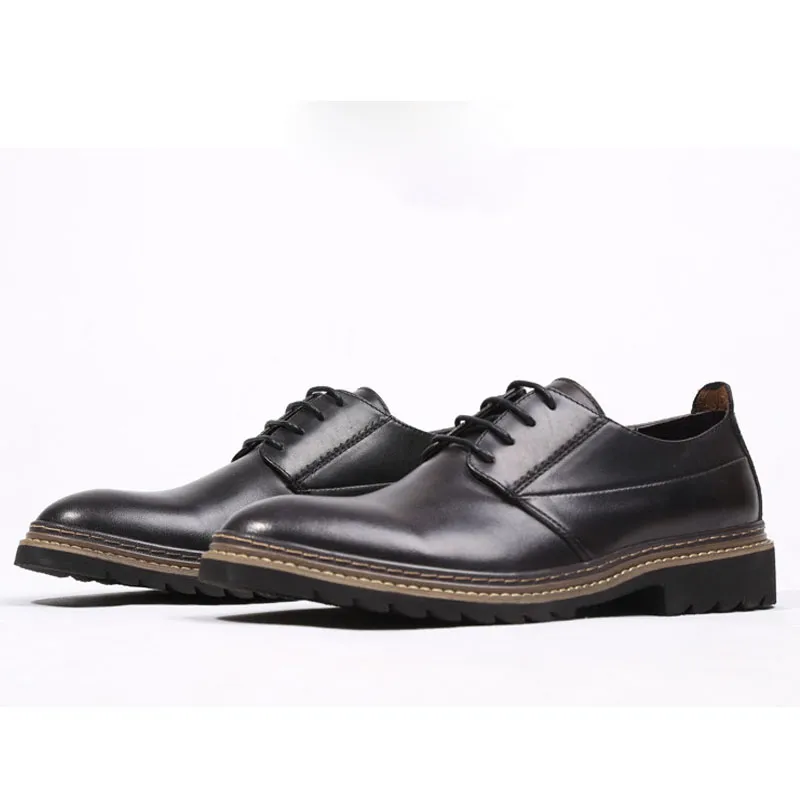 S Véritable hommes Robe de cuir Robe Retro Bullock Brock Oxfords Lacet Up Up Wedding Social Evening Shoes E C Buine Dre Oxford Shoe