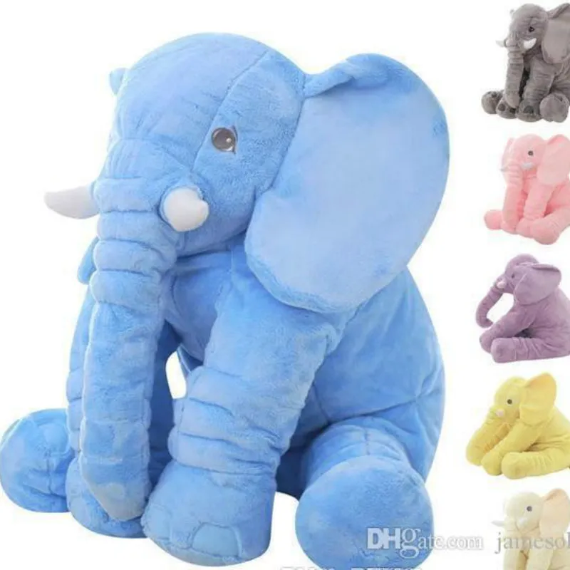 60 cm moda bambino animale stile elefante bambola farcita elefante peluche cuscino giocattolo per bambini per camera dei bambini letto decorazione giocattoli 5 colori b502