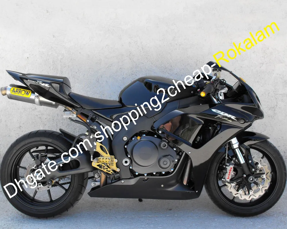 CBR 1000RR CBR1000 Спецификация для Honda CBR1000RR Fireblade 2006 2007 Black Motorcycle Catings Aftermarket Kit (литье под давлением)