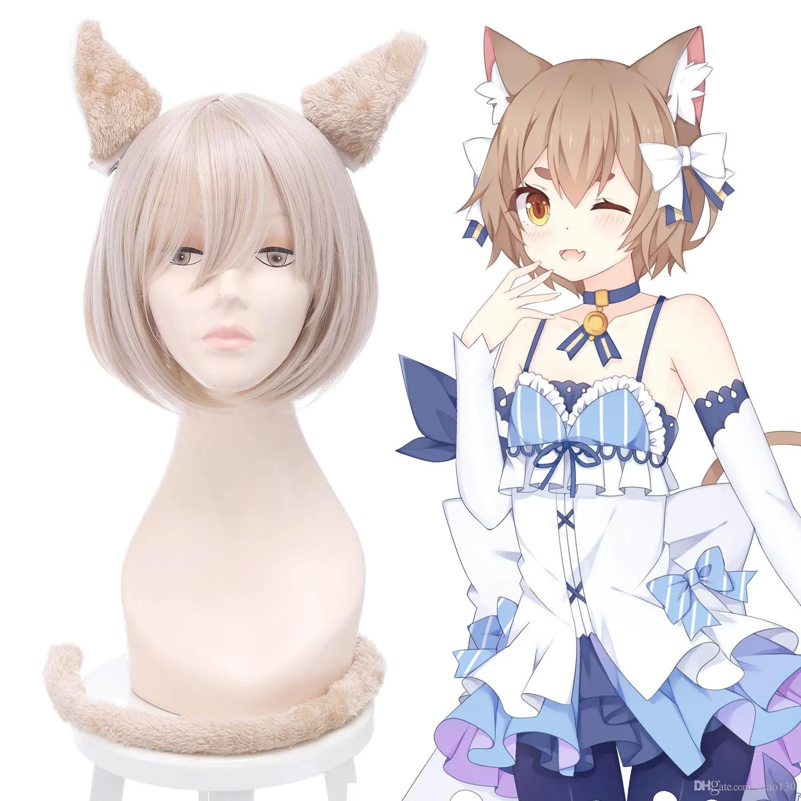 Felix Argyle Cosplay Wig Cat Hars Hails RE