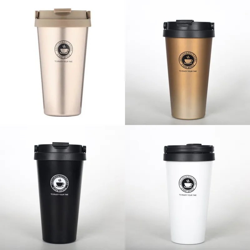 Stainless Vacuum Coffee Mugs Travel Mug Self Stirring Mug Coffe Cup Cafe Cups Drinkware Unique Gift Thermos Water Bottle