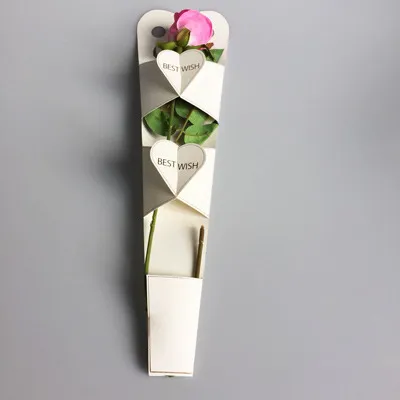 Single Sided Hollow Out Flower Box Single Rose Flower Packaging