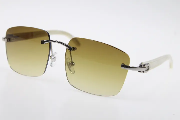2020 Designer Rimless Rimless Sunglasses Mens Unisex Metal 