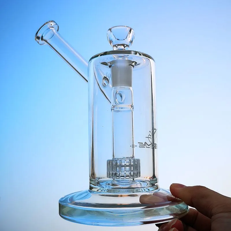 Nuevo Sidecar Mobius Matrix Perc Bongs de agua de vidrio Tubos de agua de vidrio grueso Bong Birdcage Perc Oil Dab Rig Plataformas para fumar Tazón de articulación de 18 mm