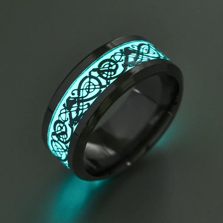 Couple Rings Luminous Men | Luminous Ring Glow Couple | Resin Wedding  Jewelry - Rings - Aliexpress