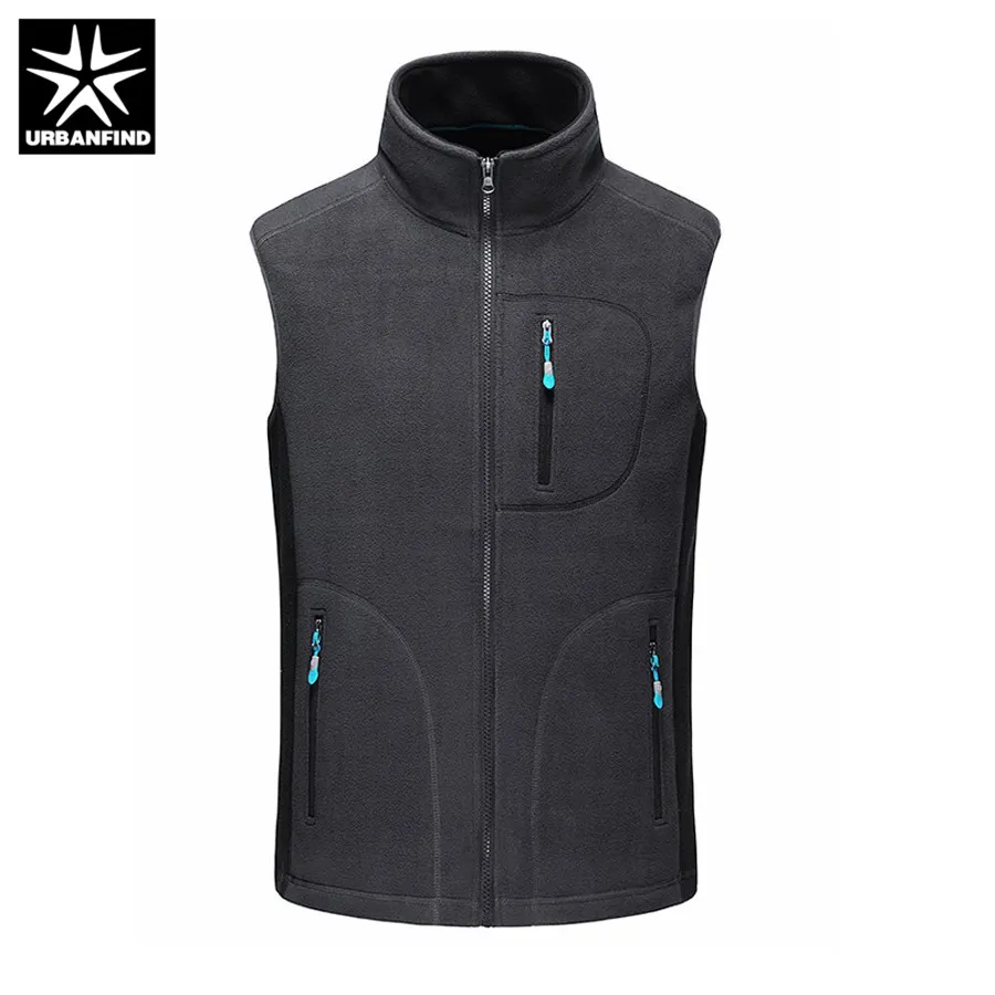 Urbanfind Erkekler Sonbahar Kış Kış Polar Softshell Yelekleri Sıcak Yelek Erkek Mens Sıradan Kolsuz Ceket Erkek Marka Giysileri